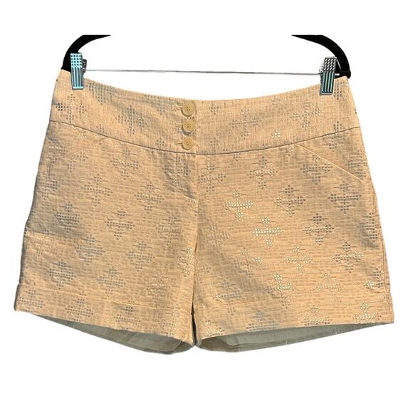The Limited Size 10 Cassidy Short Dressy Short Silver Print Boho Short Micro - Picture 1 of 10